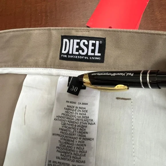 Diesel Tan and Black Men's Pants - Picture 7 of 8